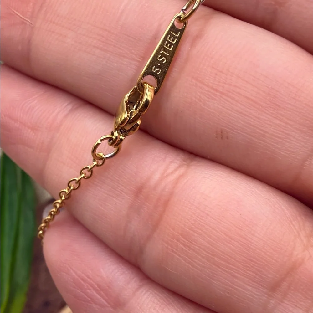 Steel Elegant Gold Pendant Necklace 316L